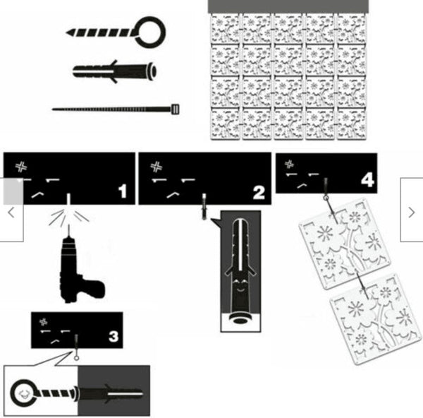 Wall Hanging Room Divider Screens Partition White