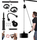 Fitness Pulley Cable System Biceps Triceps Home Gym Strength Training