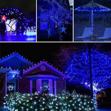 String Lights Solar Lights 200 LED Blue