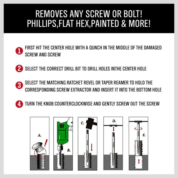 Screw Extractor Set