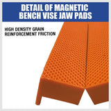 HORUSDY 2pcs Universal Vice Jaw Magnetic Reversible Pads
