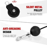 Fitness Pulley Cable System Biceps Triceps Home Gym Strength Training
