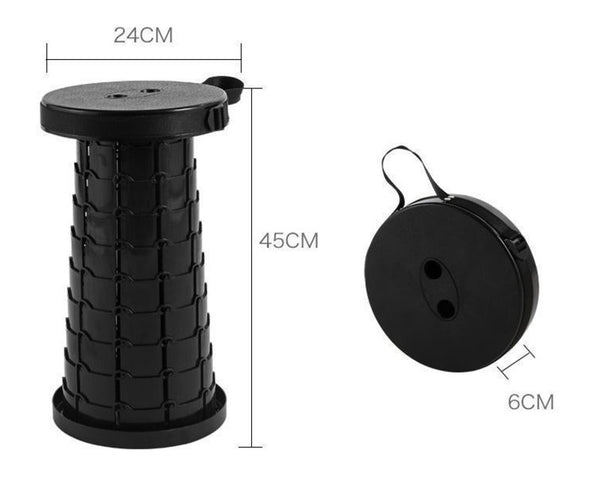 Telescoping Stool Folding Chair Camping Seat Outdoor Fishing