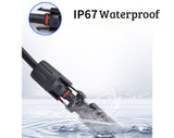 1 Pair Solar Panel Y Connectors Y-Splitter Solar Panel Male Female MC4
