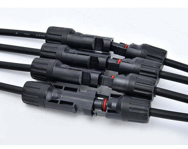 1 Pair Solar Panel Y Connectors Y-Splitter Solar Panel Male Female MC4