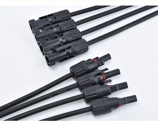 1 Pair Solar Panel Y Connectors Y-Splitter Solar Panel Male Female MC4