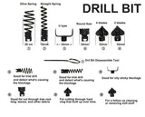 Plumber Drain Snake Pipe Pipeline Sewer Cleaner 12M 6 Drill Bit Tool