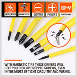 Insulated Magnetic Electrical Hand Screwdriver