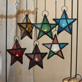 Candle Holder Moroccan Hanging Star Lantern