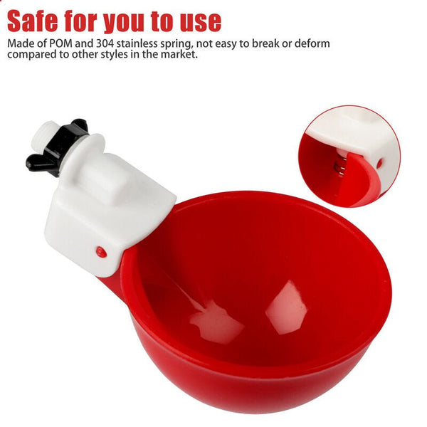 Chicken Automatic Watering Cups Poultry Feeder Drinker