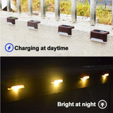 Solar Lights Outdoor Garden Deck Step Stair Lamps