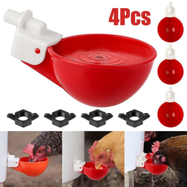 Chicken Automatic Watering Cups Poultry Feeder Drinker