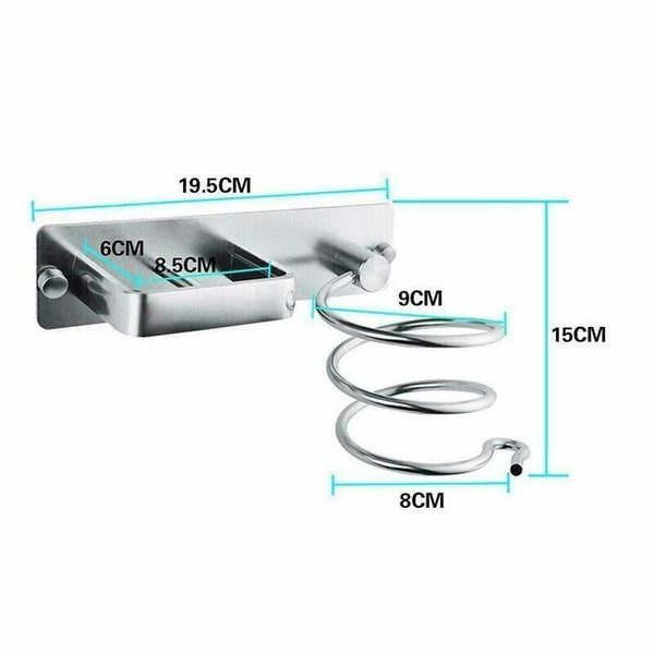 Hair Dryer Shelf Holder Hair Straightener Organiser Rack