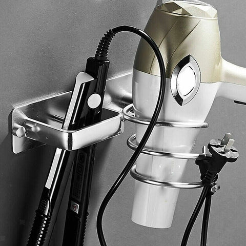 Hair Dryer Shelf Holder Hair Straightener Organiser Rack