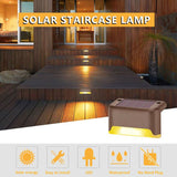 Solar Lights Outdoor Garden Deck Step Stair Lamps