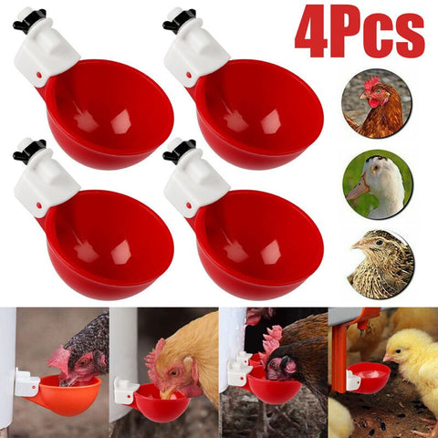 Chicken Automatic Watering Cups Poultry Feeder Drinker