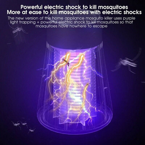 Rechargeable Electric Mosquito Killer Trap Lamp LED Bug Zapper