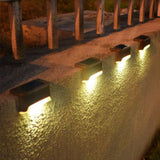 Solar Lights Outdoor Garden Deck Step Stair Lamps
