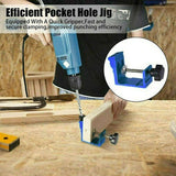 46pcs Pocket Hole Jig Kit Dowel Drill Joinery Screw Kit