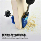 46pcs Pocket Hole Jig Kit Dowel Drill Joinery Screw Kit