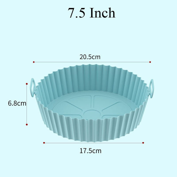 Reusable Air Fryer Liners Silicone Pots Baskets Set