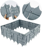 10pcs Home Garden Border Edging Fence Lawn Edge 2.5M