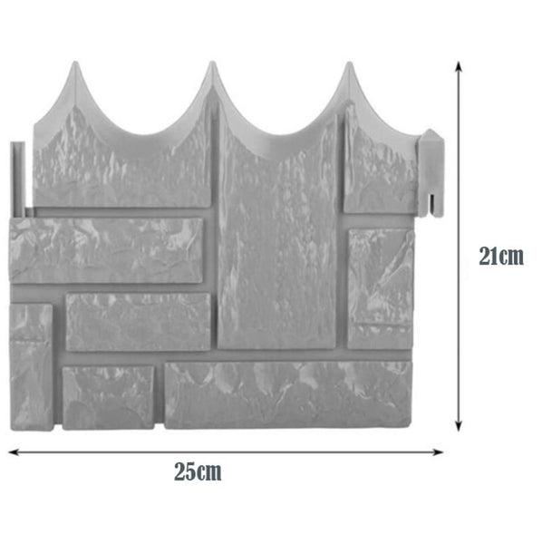 10pcs Home Garden Border Edging Fence Lawn Edge 2.5M