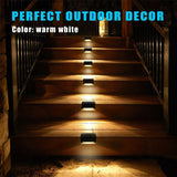 Solar Lights Outdoor Garden Deck Step Stair Lamps