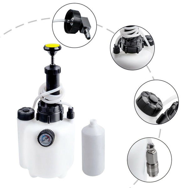 3L Manual Pressure Brake Clutch Bleeding System Tool Fluid Bleeder Kit hand pump