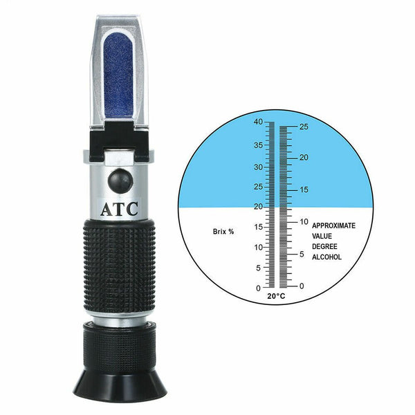 Brix Refractometer ATC 0-32% Specific Gravity Hydrometer For Homebrew Beer Wort