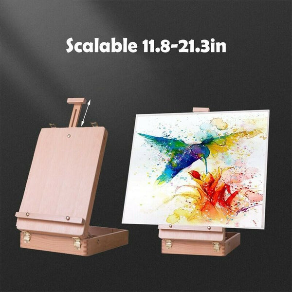 Wooden Easel Stand Box