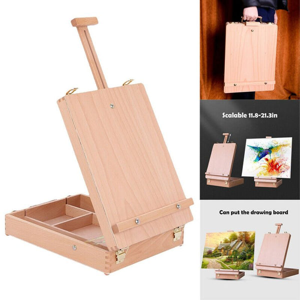 Wooden Easel Stand Box