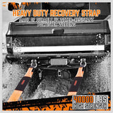 Recovery Tow Strap Heavy Duty 40,000 LBS Break Strength