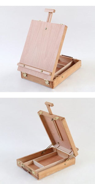 Wooden Easel Stand Box