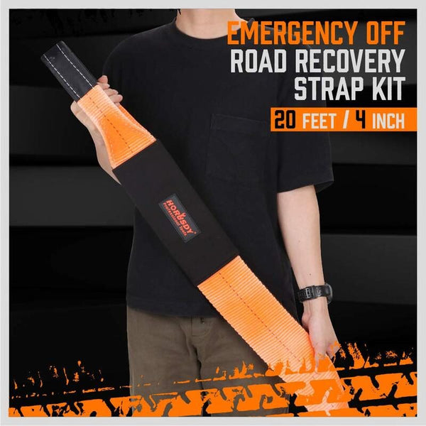 Recovery Tow Strap Heavy Duty 40,000 LBS Break Strength