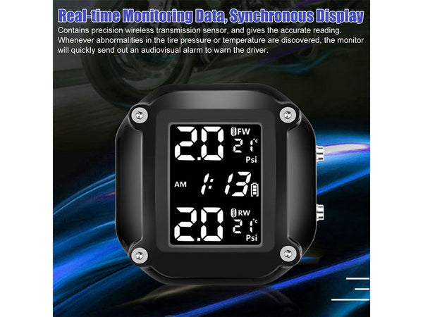 Waterproof Wireless Motorcycle Tyre Pressure Monitor