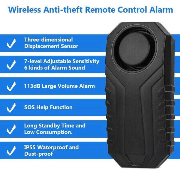 Motorcycle Security Alarm Wireless Motorbike Anti-Theft