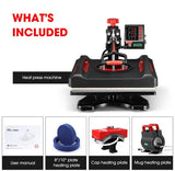 5-In-1 Digital Heat Press Machine Transfer Swivel Sublimation Printer