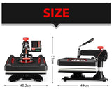 5-In-1 Digital Heat Press Machine Transfer Swivel Sublimation Printer