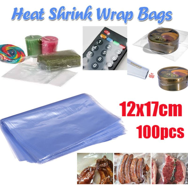 100pcs Heat Shrink Bags 8"