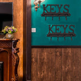 2pcs Cast Iron Key Holder Cloth Hanger Hat Rack