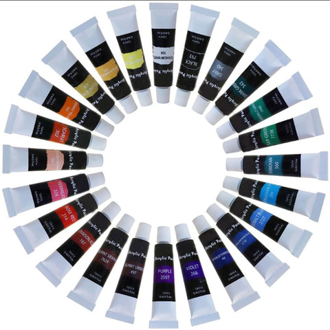 24 Colors Painting Acrylic Paint Set