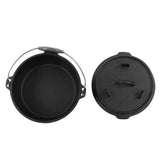 Cast Iron Dutch Oven Camping Pot Frying Pan Skillet Set