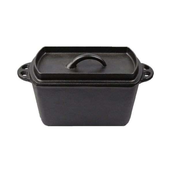 Dutch Oven Loaf Pan Bread Toaster Cast Iron Pot