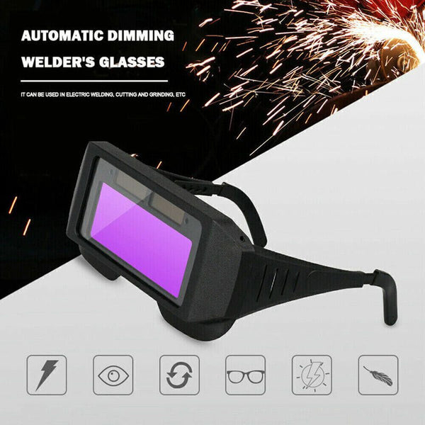 Welding Safety Goggles Solar Auto Darkening Welder Glasses