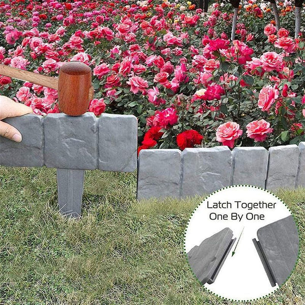 Garden Border Edging Fence Lawn Edge Landscape Yard Fence 2.5M