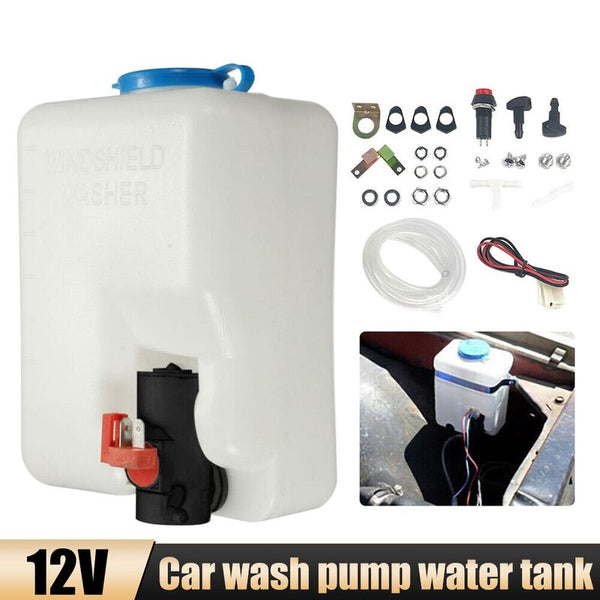 12V Universal Windscreen Washer Bottle Kit with Pump