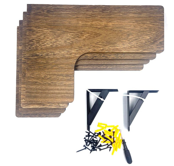 Wall Mounted Corner Shelves