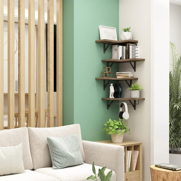 Wall Mounted Corner Shelves