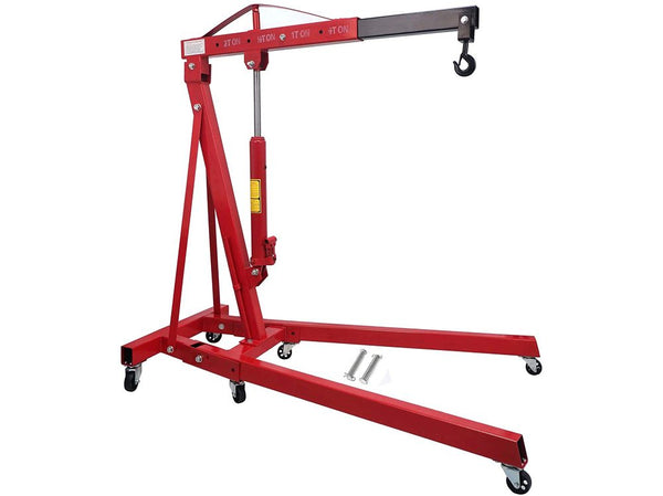 Heavy Duty 2000Kg Engine Hoist Folding Workshop Crane 2 Ton
